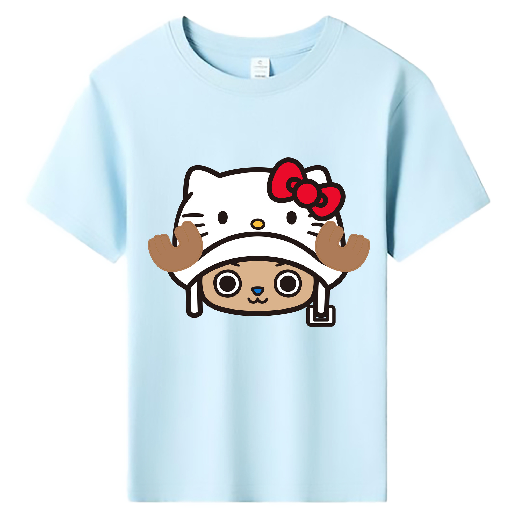 （画像用） Hello Kitty ハローキティ 綿100％キッズTシャツ（フロントプリント）